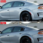 Gloss Black Quarter Louver Covers for Dodge Charger (2011-2021)