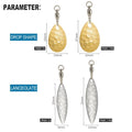 Rotating Sequined Metal Lure Bait Pack for Fishing (48 Pieces)