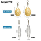 Rotating Sequined Metal Lure Bait Pack for Fishing (48 Pieces)