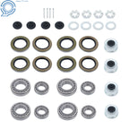 Set of 4 Boat Trailer Axles Bearing Kits for 5200-6000 lb Trailers