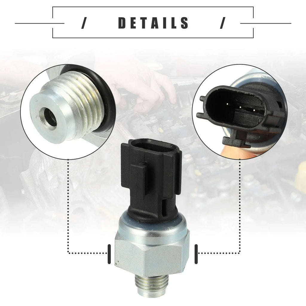 Engine Oil Pressure Sensor for Hyundai (57535-3K000) - Black Silver Tone