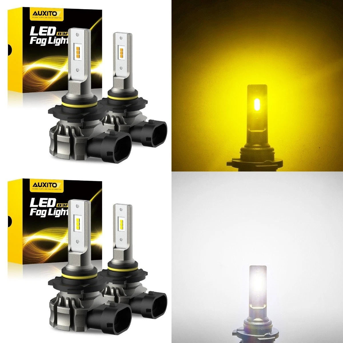 AUXITO LED Foglight Bulb H10 9040 9145 for Cars & Trucks (H)