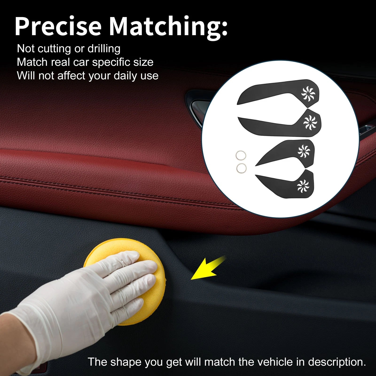 Set of 1 Car Door Anti Kick Pad Sticker Protector for Subaru Forester (2013–2016)