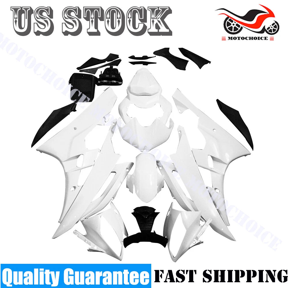 Fairings Kit for Yamaha YZF R6 (2006–2007) Unpainted ABS Bodywork Set