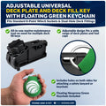 Adjustable Universal Deck Plate & Fill Key with Floating Green Keychain