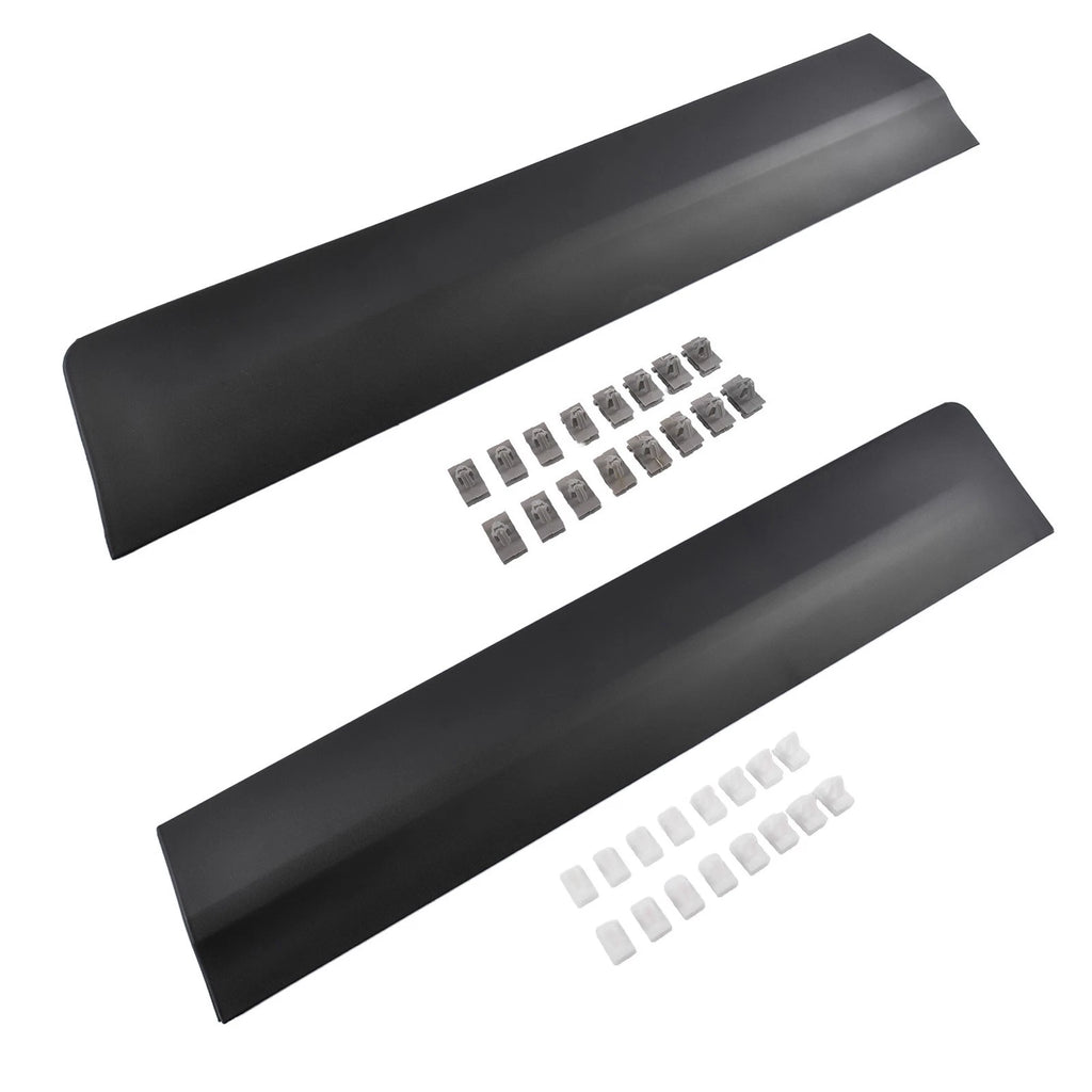 2X Rear Lower Door Trim Molding for Cadillac XT5 (2017-2025) Black