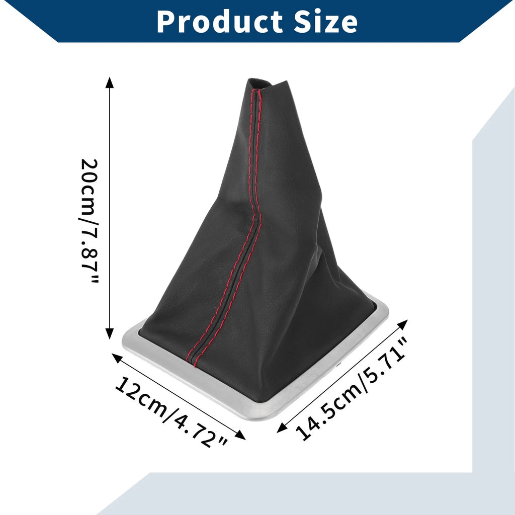1 Pc Gear Shift Gaiter for Ford Focus MK2 (2004–2012) Black Red Leather
