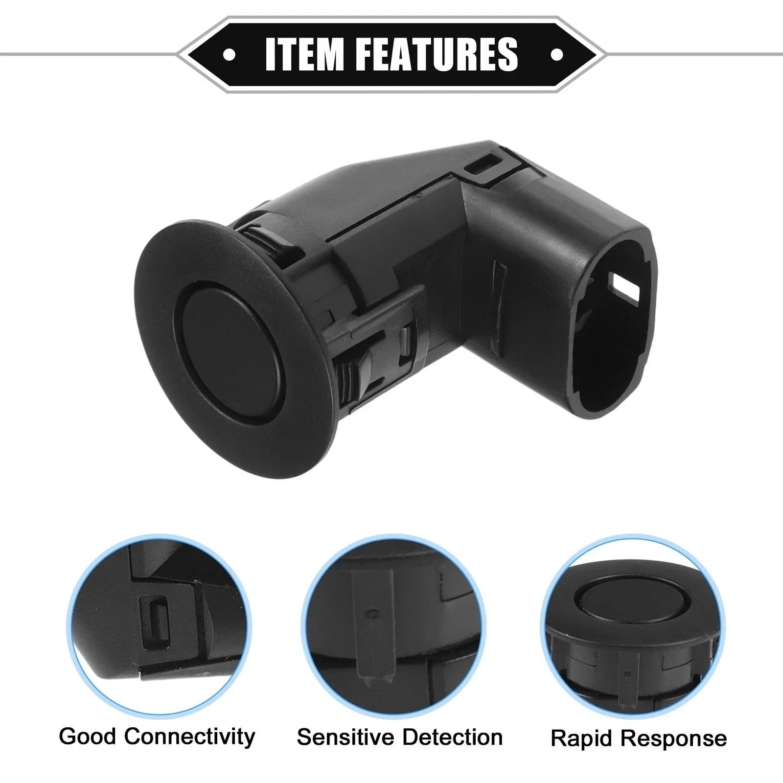 Reverse Parking Assist Sensor for Honda City T9N (2014-2019) ABS Black