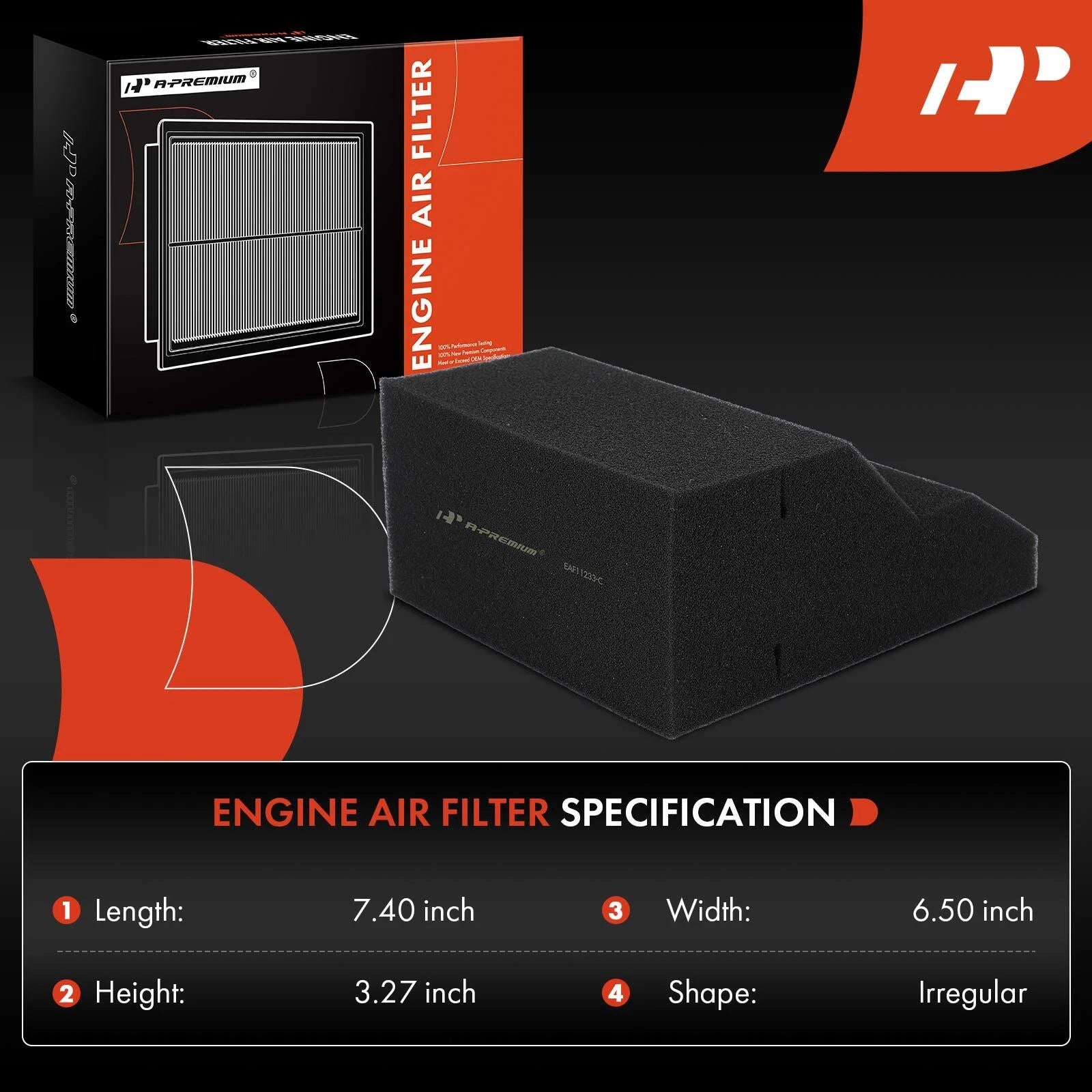 Engine Air Filter for F-250 F-350 F-450 F-550 Super Duty (2011–2016)
