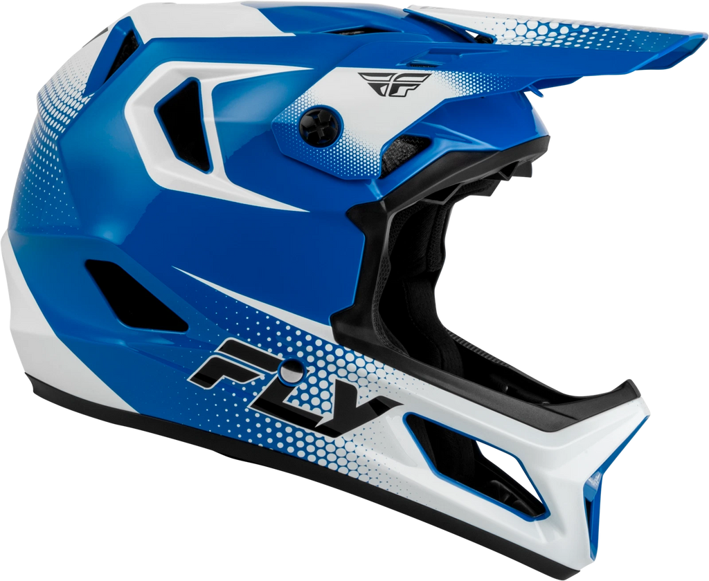 FLY RACING Rayce Sonar Helmet for Bicycle (2020–Present) - X-Large, Blue/White/Black