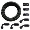10FT Nylon Braided Fuel Line Kit 6AN 8AN 10AN Oil/Gas/Fuel Hose