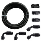 10FT Nylon Braided Fuel Line Kit 6AN 8AN 10AN Oil/Gas/Fuel Hose