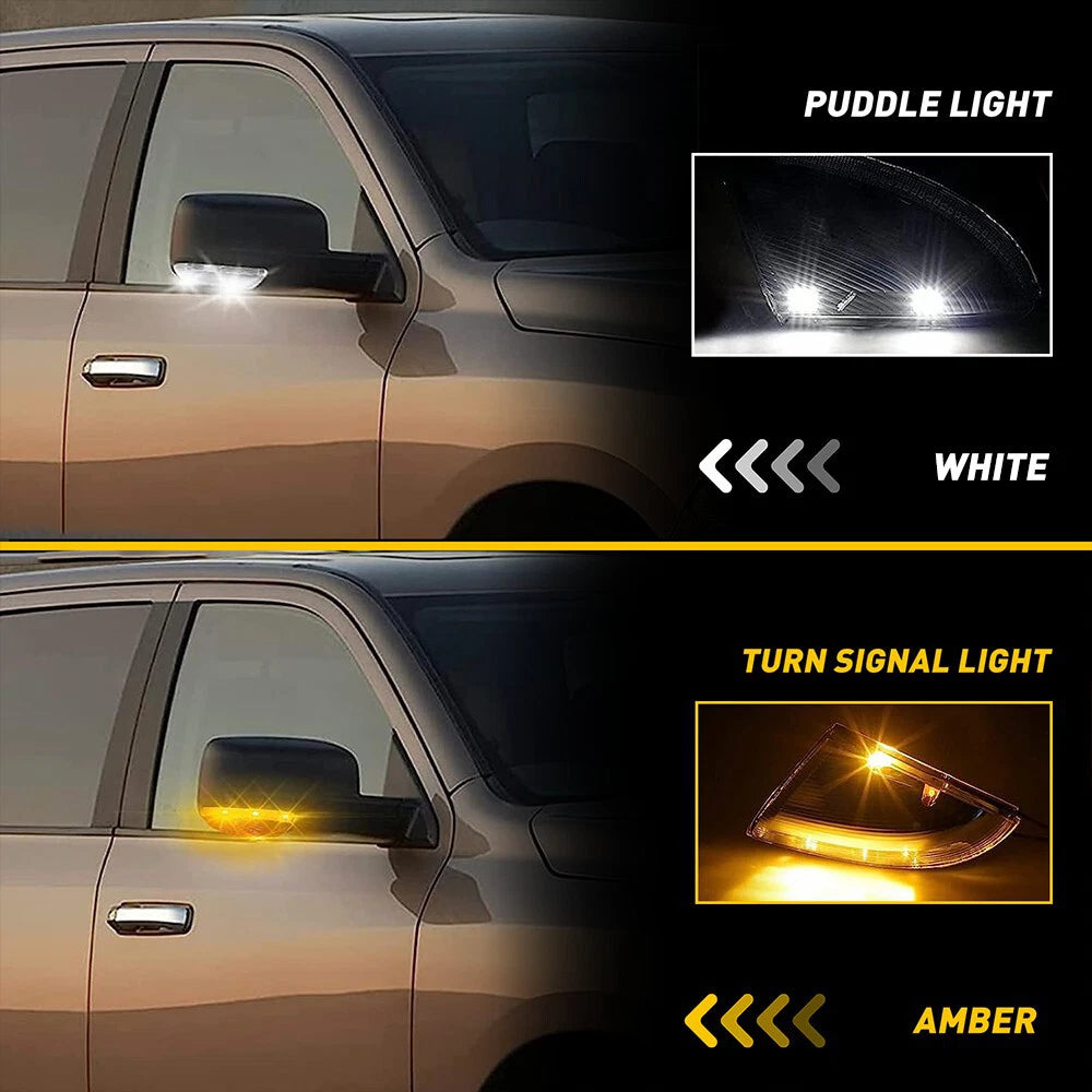 RH Right Mirror Turn Signal Puddle Indicator Light for Dodge Ram 1500 2500 (2009–2014)