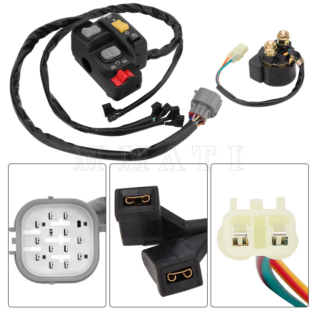 Handlebar Kill Switch & Starter Relay for Honda Rancher 420 TRX420 (2007–2013)