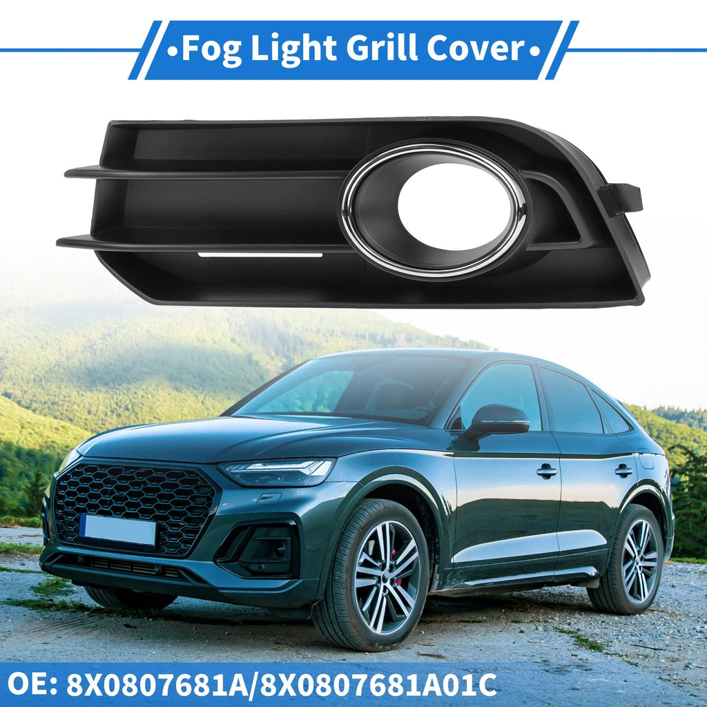 1pc Fog Light Grill for Audi A1 (2010–2015) No. 8X0807681A ABS