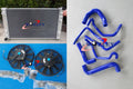 Radiator & Fans Black Hose for Holden Commodore V8 GEN3 VT VX VU HSV LS1 (1997-2006)