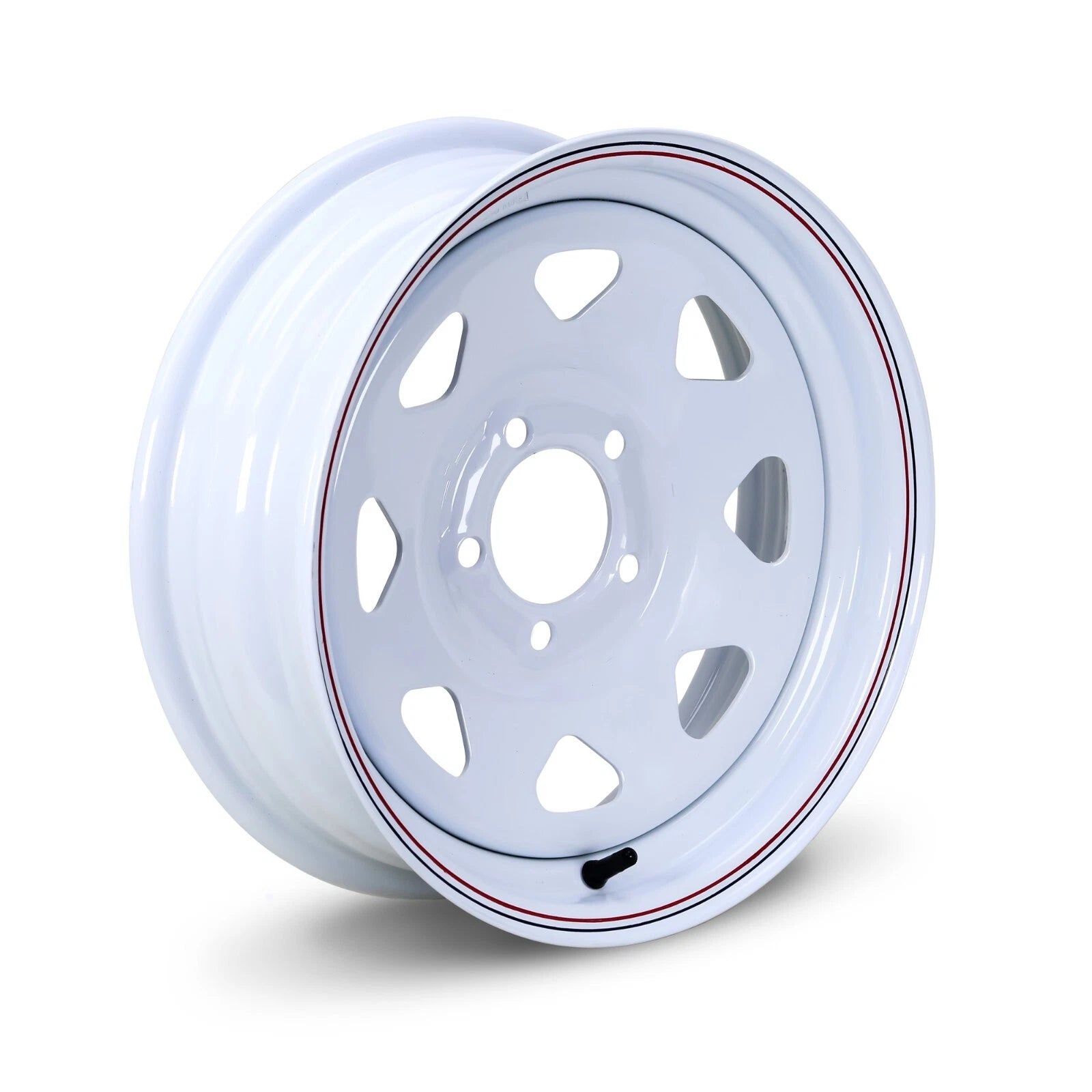 Libra 14x5.5 Trailer Wheel 5 Lug 4.5" Bolt Pattern White Spoke (17004)