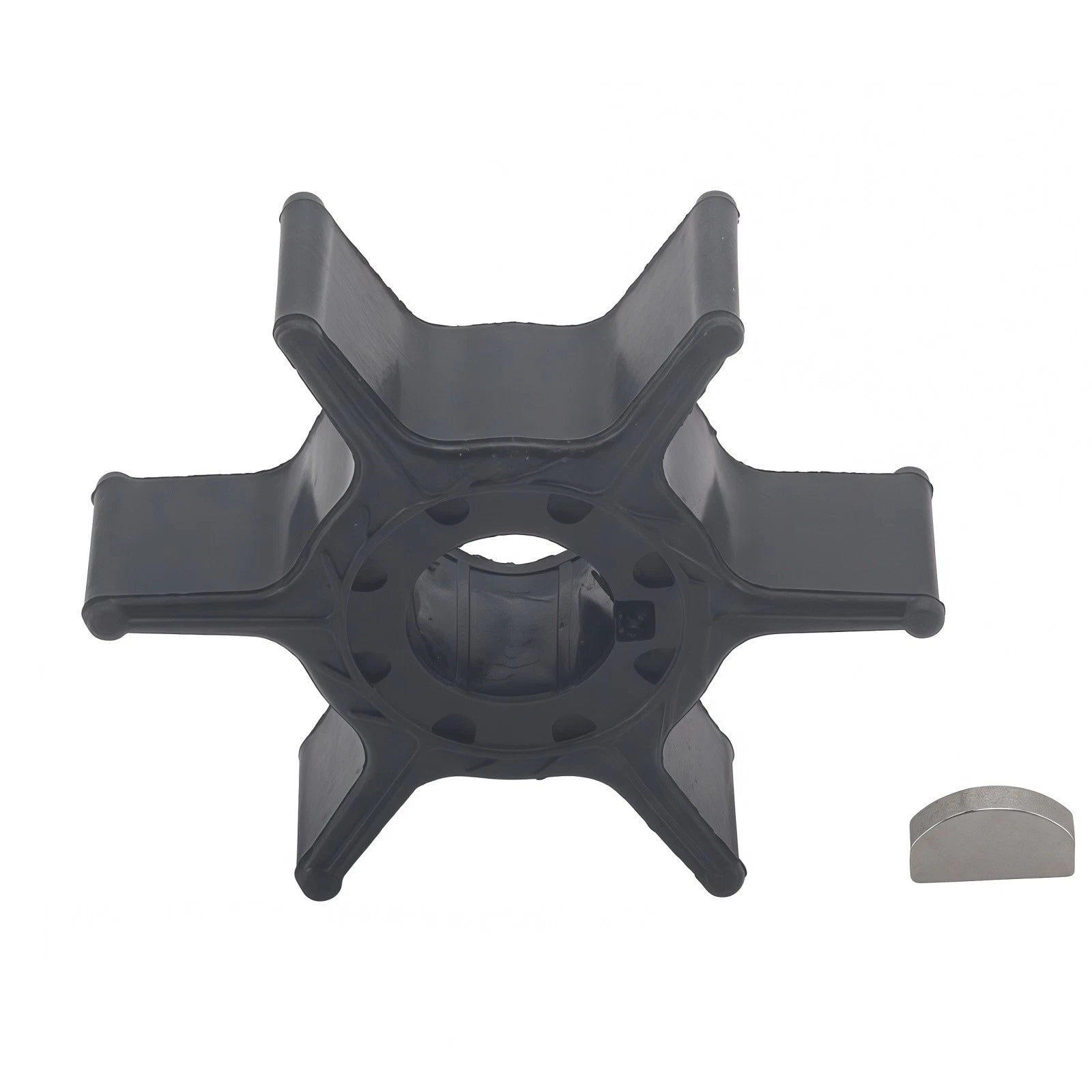 Water Pump Impeller & Key for Yamaha Outboard 4 Stroke 8-20 HP (63V-44352-00)