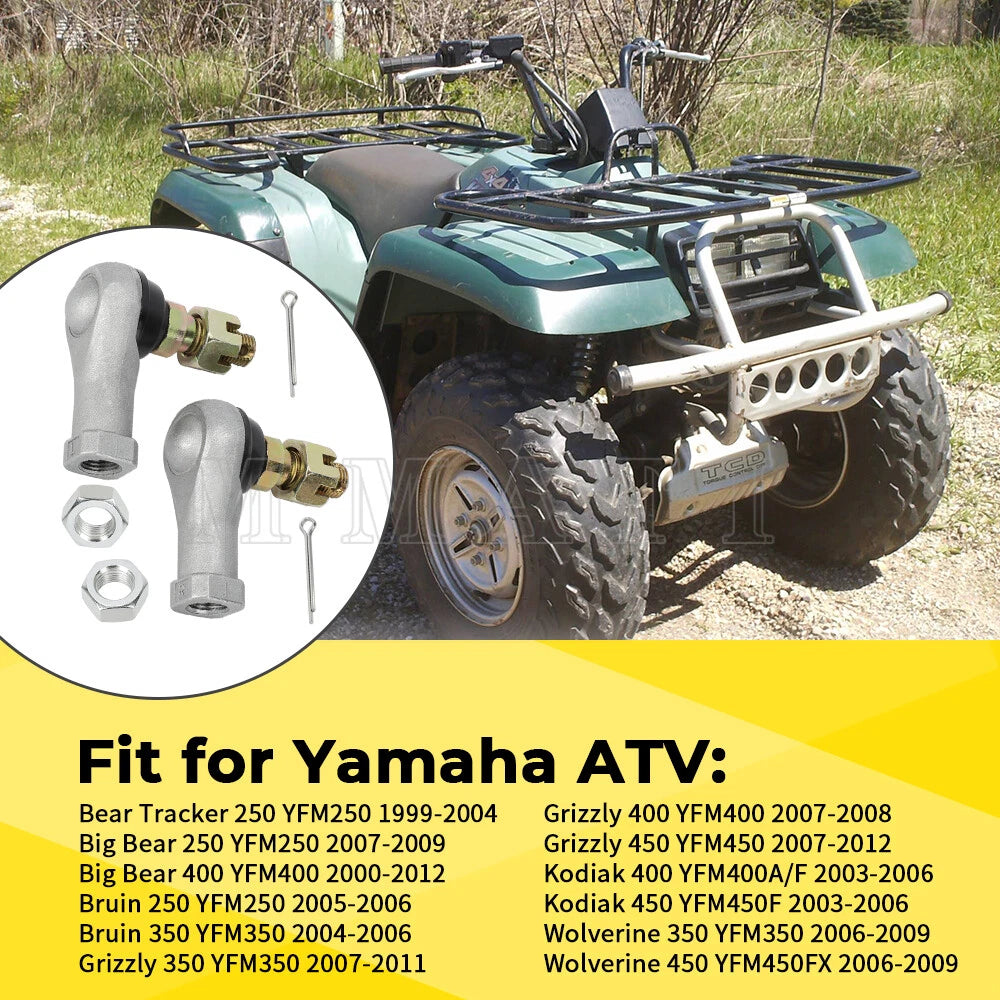 Tie Rod End Kit for Yamaha Big Bear 400 2WD YFM400 (2000–2012)