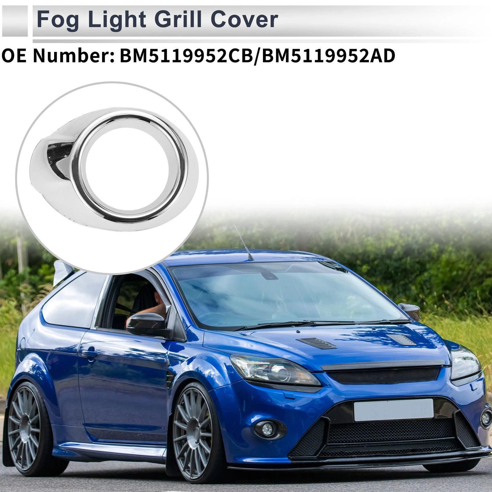1 Pc Fog Light Grill for Ford Focus (2012–2014) No.BM5119952CB