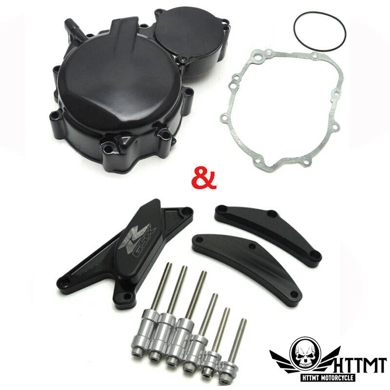 Engine Stator Cover & CNC Slider for Suzuki GSXR 600 750 (2006–2012)