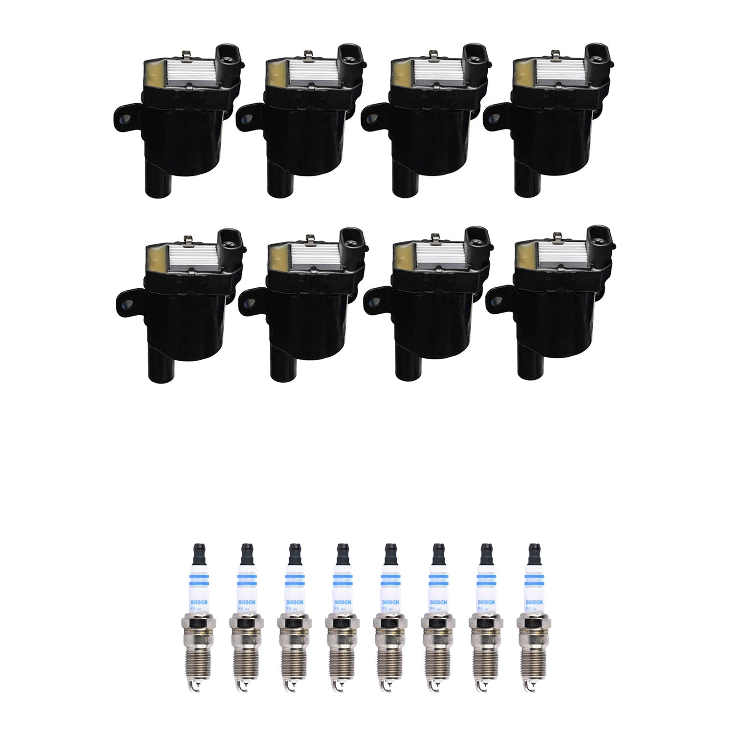 Set of 8 Ignition Coils & Spark Plugs for Sierra 1500 2500 V8