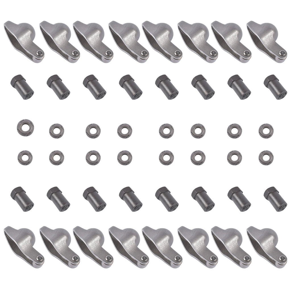 16Pcs Rocker Arms Set for Small Block Chevy SBC (262-400) Roller Tip