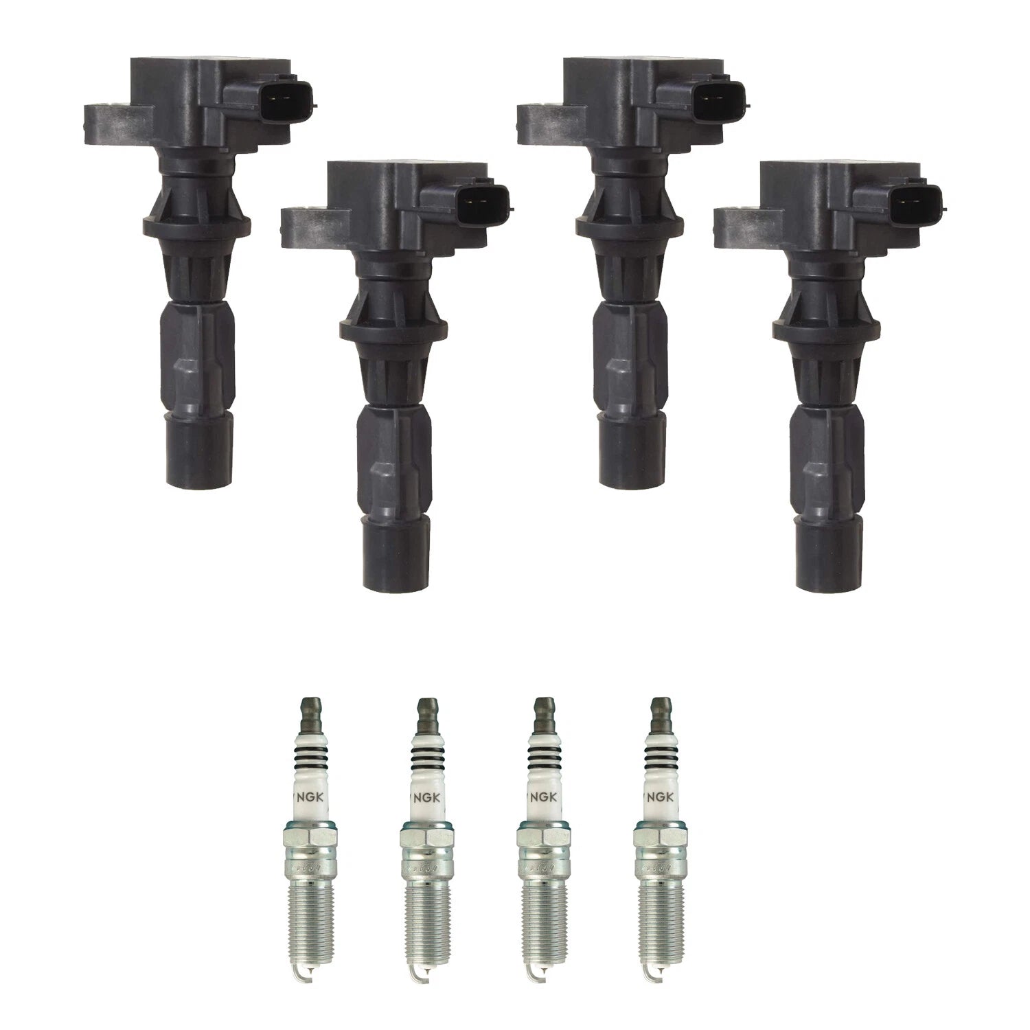 Set of 4 Ignition Coils & NGK Iridium Spark Plugs for MX-5 Miata (2006–2015)