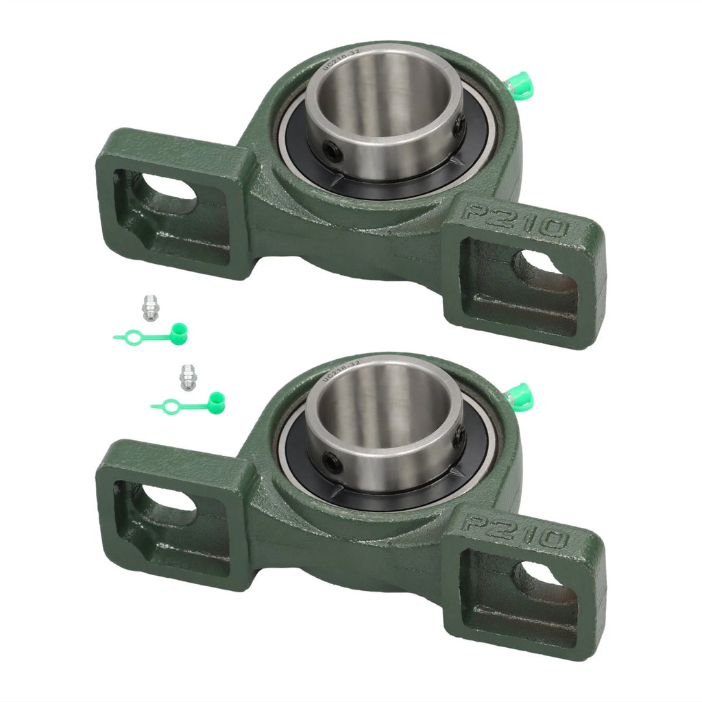 2 Pack Pillow Block Mounted Ball Bearing for UCP210-32 (Self Aligning)