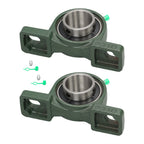 2 Pack Pillow Block Mounted Ball Bearing for UCP210-32 (Self Aligning)