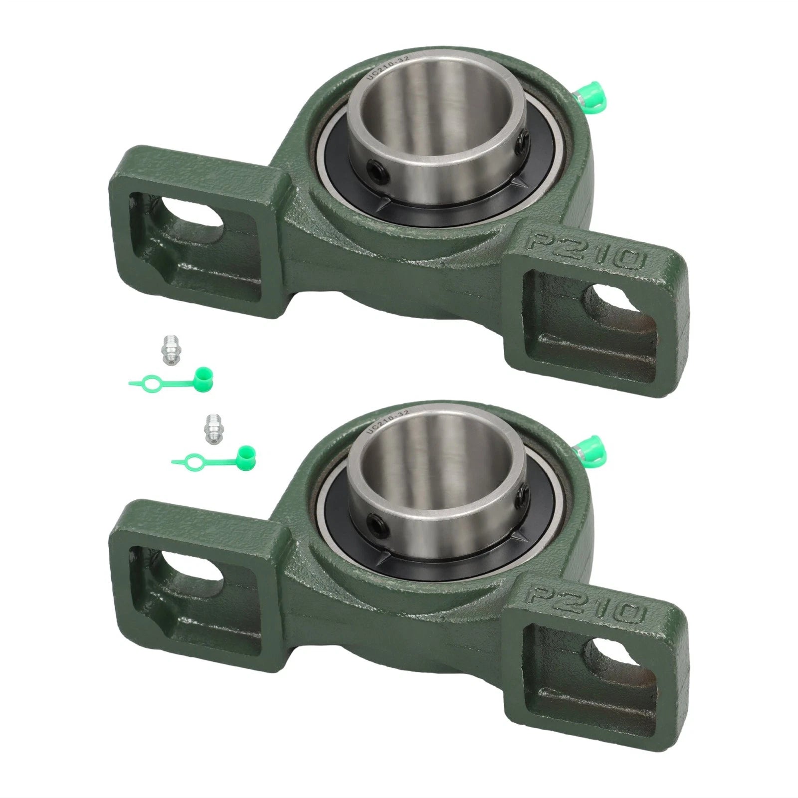 2 Pack Pillow Block Mounted Ball Bearing for UCP210-32 (Self Aligning)