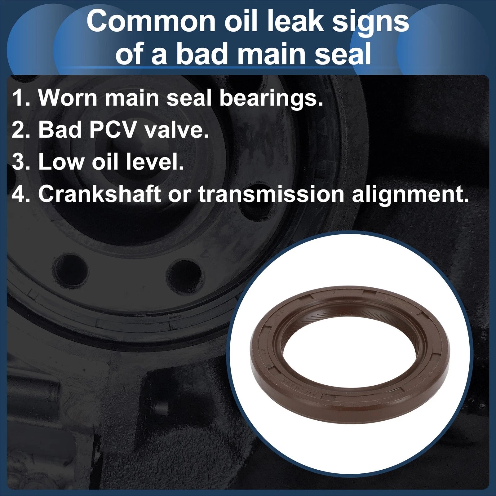 1 Pc Front Crankshaft Oil Seal for Toyota Celica Camry (1990–1997) No. 90311-42026