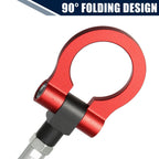 Red Round Front Rear Bumper Trailer Ring Eye Towing for Honda Fit (2010–2014)