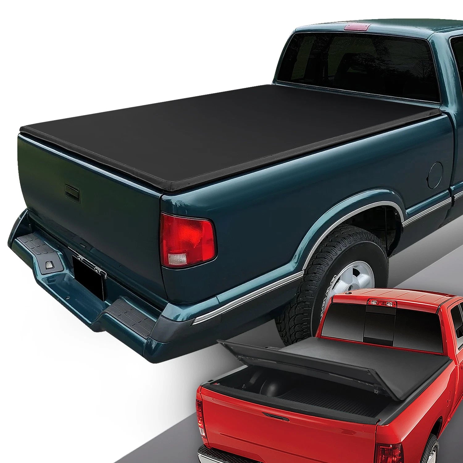 Soft Folding Tri-Fold Tonneau Cover for Chevy S10 GMC Sonoma (1994–2004)