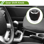 6 Speed Manual Gear Shift Knob for Subaru Impreza STI (2009–2018) Faux Leather Black