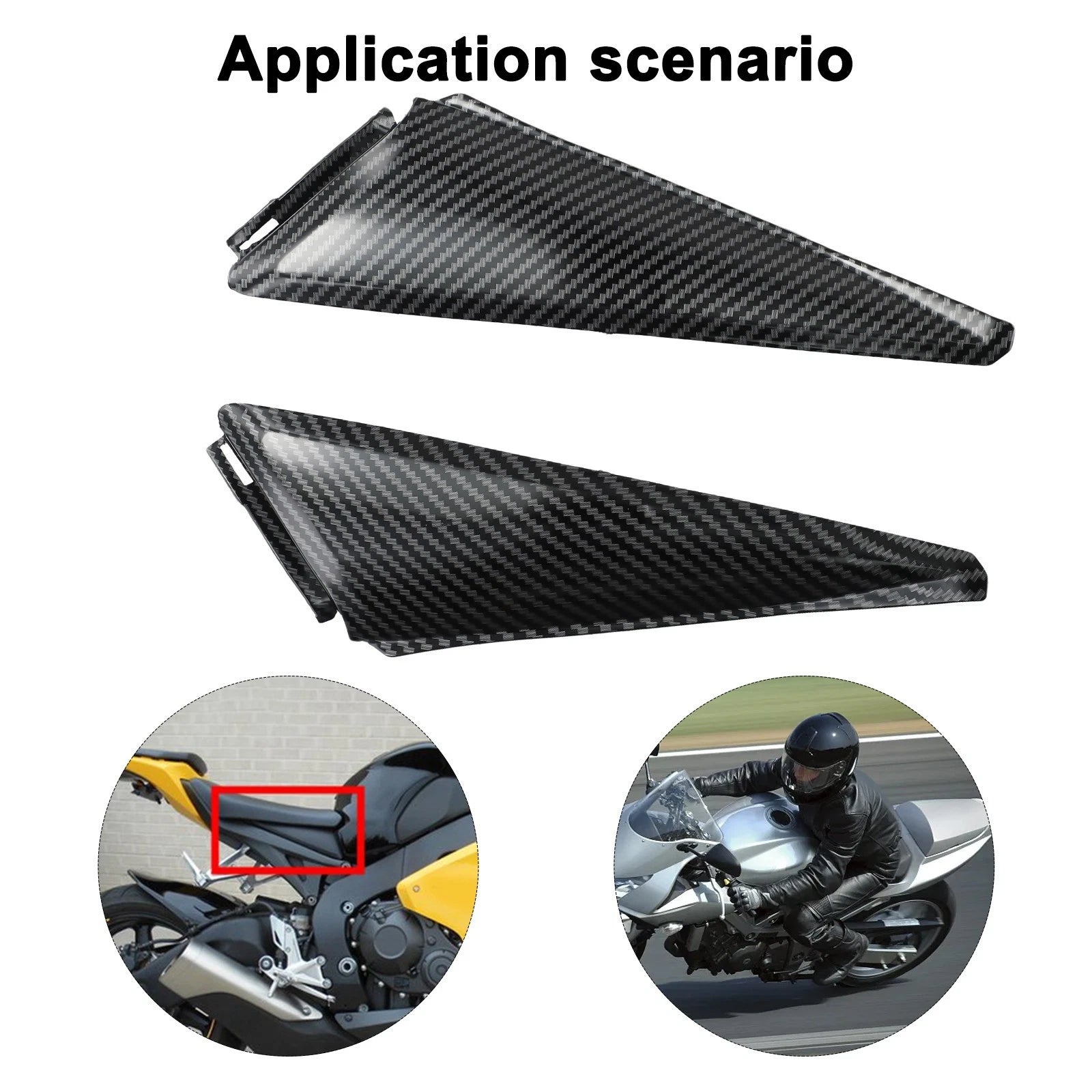 Carbon Fiber Side Driver Tank Cover for CBR1000RR (2008–2020)