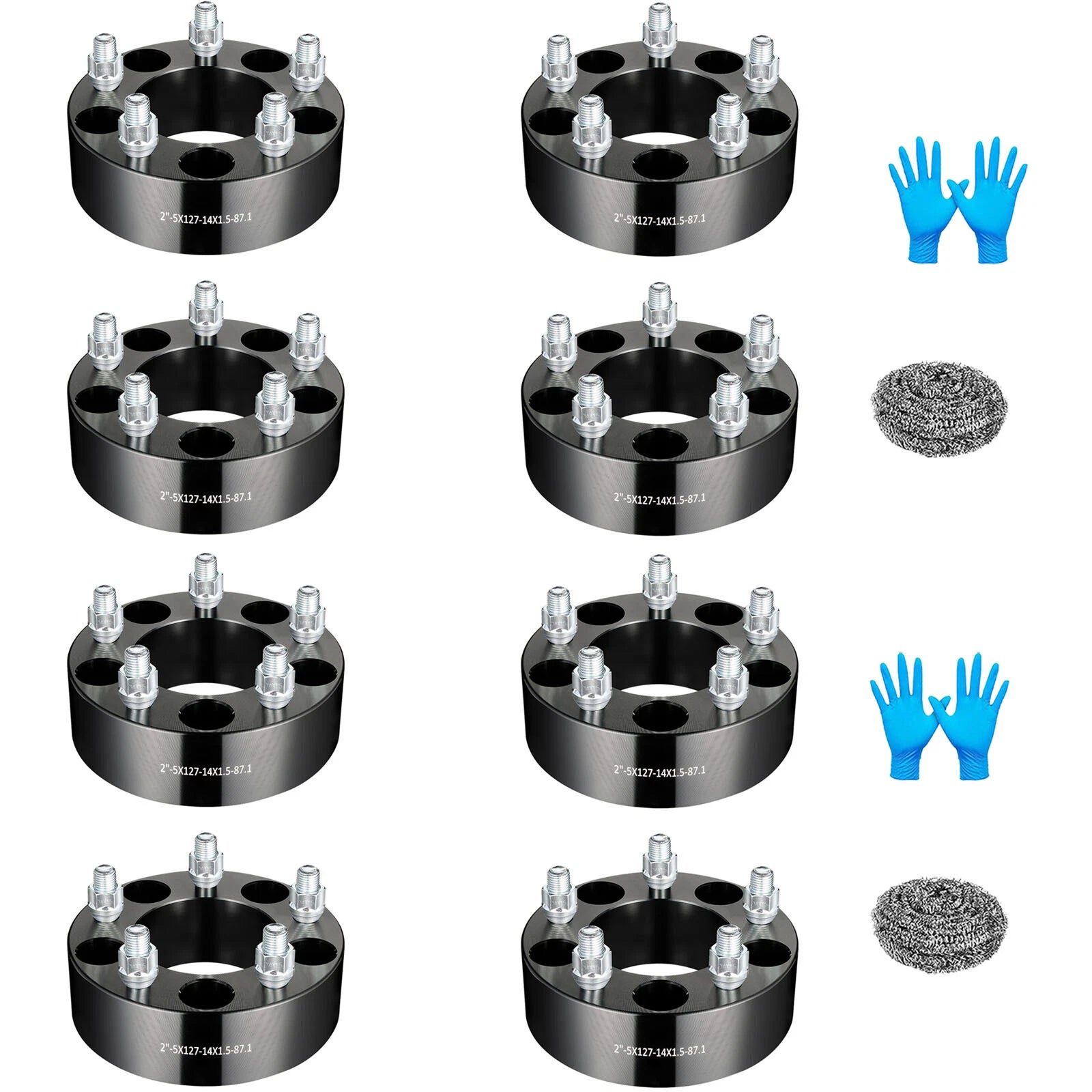 Set of 8 Wheel Spacers 2" 5x5 for Chevy C1500 GMC Express (YYYY–YYYY)