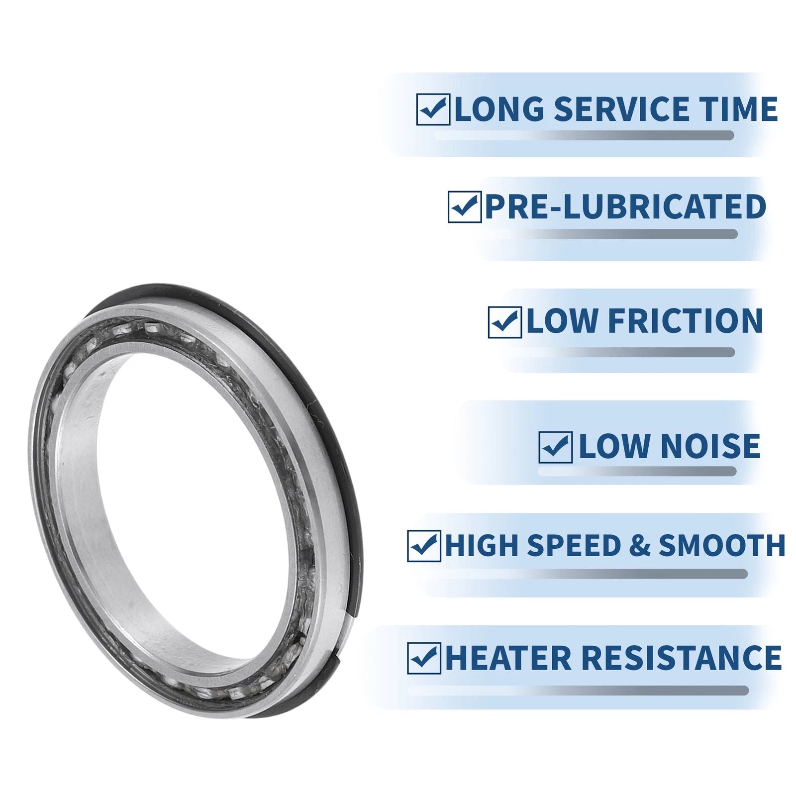 Deep Groove Ball Bearing 6808NR for Scooter Skateboard (40x52x7mm)