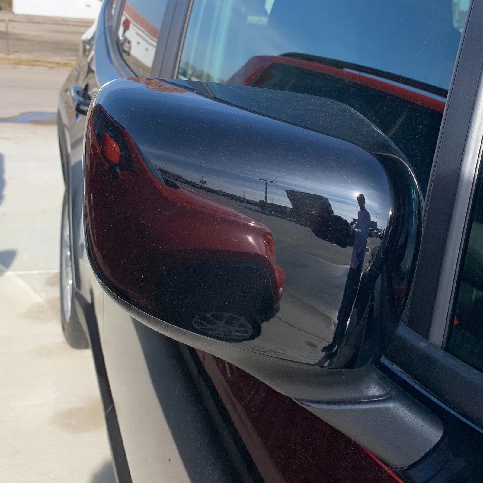 Mirror Covers Set of 2 Gloss Black for 2015–2021 Jeep Renegade