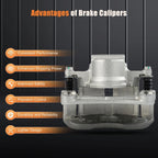 Front Pair Brake Calipers with Bracket for Chrysler 200 (2015-2016)