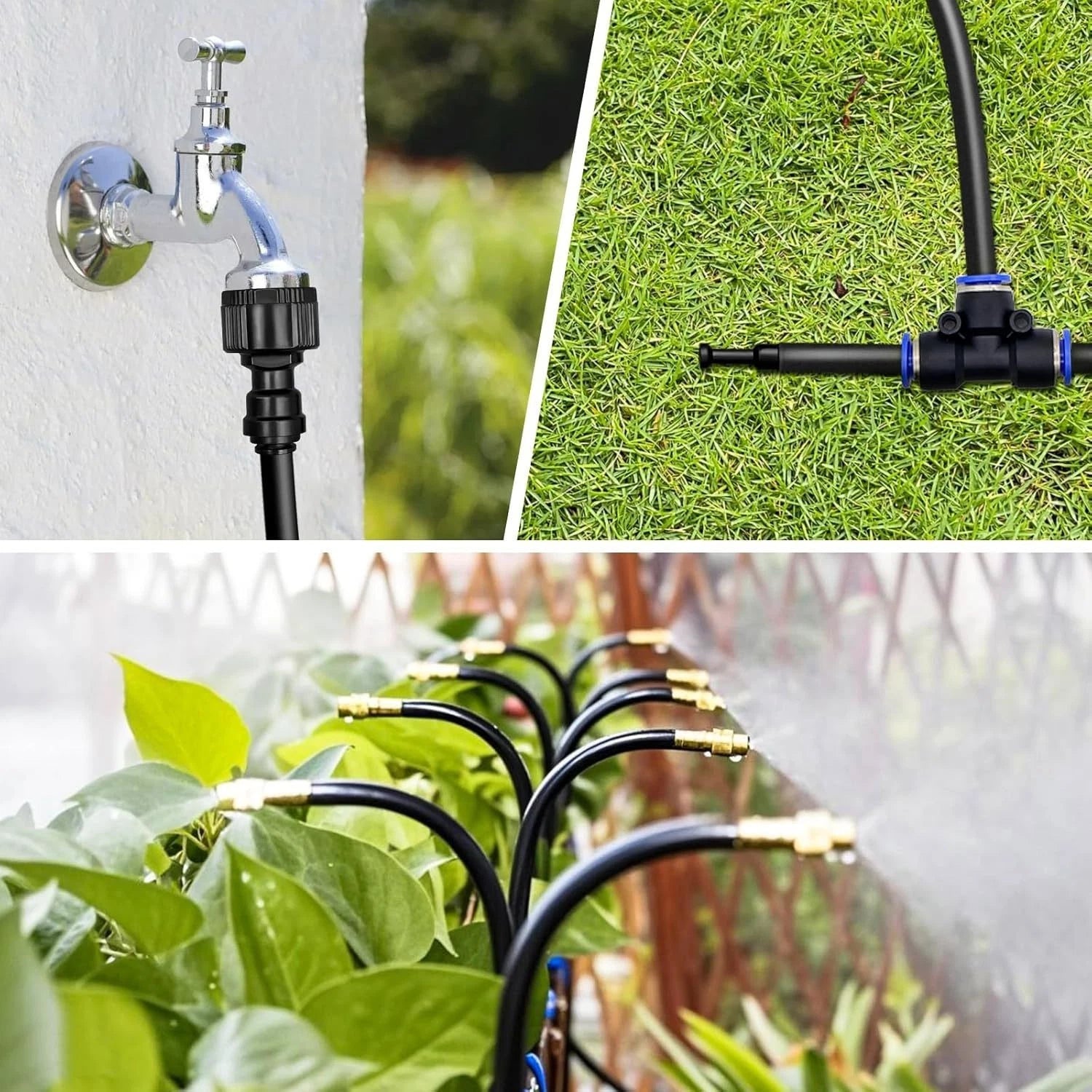 8mm Black Fittings for Drip Lines and Spray Systems (Small Scale Gardening)