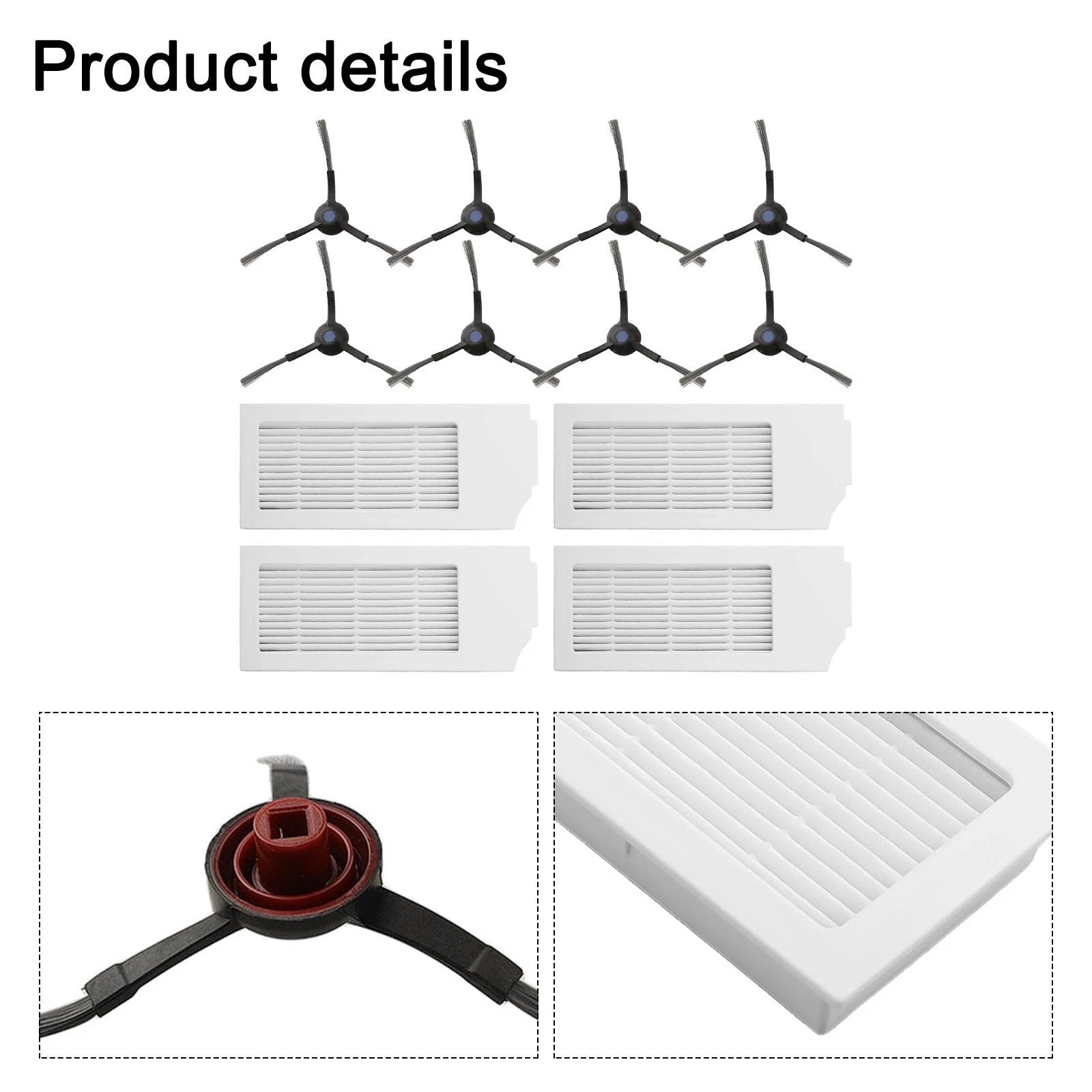 Replacement Filter and Side Brush Set for DEEBOT N20 (2021–2023)