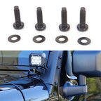 Set of 4 Windshield Frame Hinge Torx Screws w/Washers for Jeep Wrangler JK (2007–2017)
