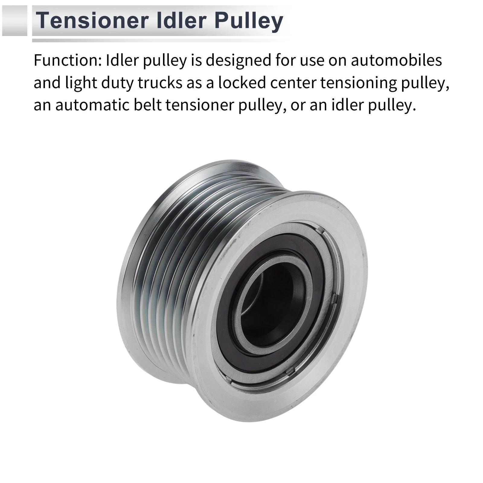 Drive Belt Idler Pulley for Buick Lacrosse (2018–2019) No. 12678158 Steel