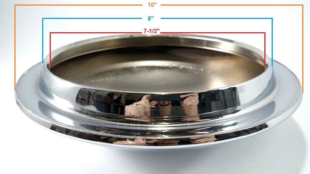 Stainless Hubcaps Pair for 1947–1953 Chevrolet 1/2 Ton Truck