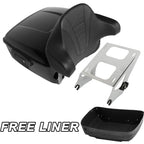 Trunk Backrest Pad Mount Rack for Harley Touring Road Glide (2014–2022)