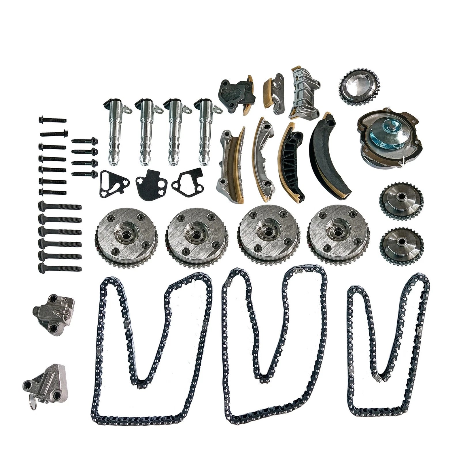 24x Engine Timing Chain Kit with Water Pump for Buick Chevy Cadillac GMC (3.6L)