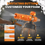 Foam Cannon for Pressure Washer with Adjustable Nozzle 1/4"