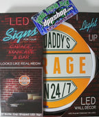 LED Lighted Neon Sign for Harley Davidson (Open 24/7)