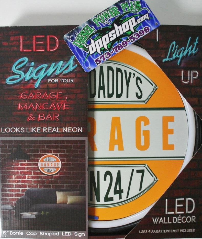 LED Lighted Neon Sign for Harley Davidson (Open 24/7)